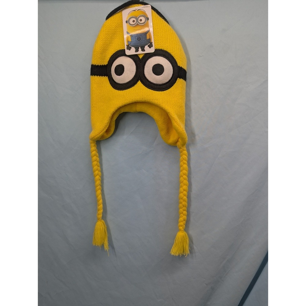 Despicable Me Minion Winter Snow Hat Yellow Laplander Kid's Boys & Girls  Fun...